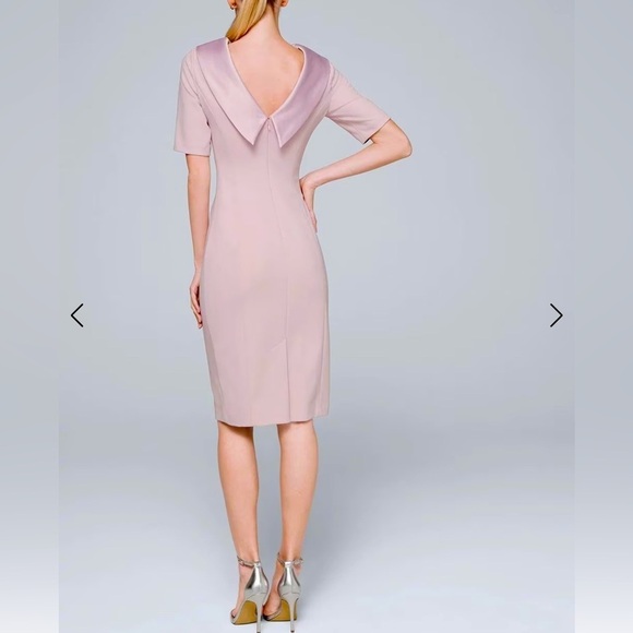 White House black market dress brand new size 4 baby pink elegant beautiful chic - Picture 1 of 4